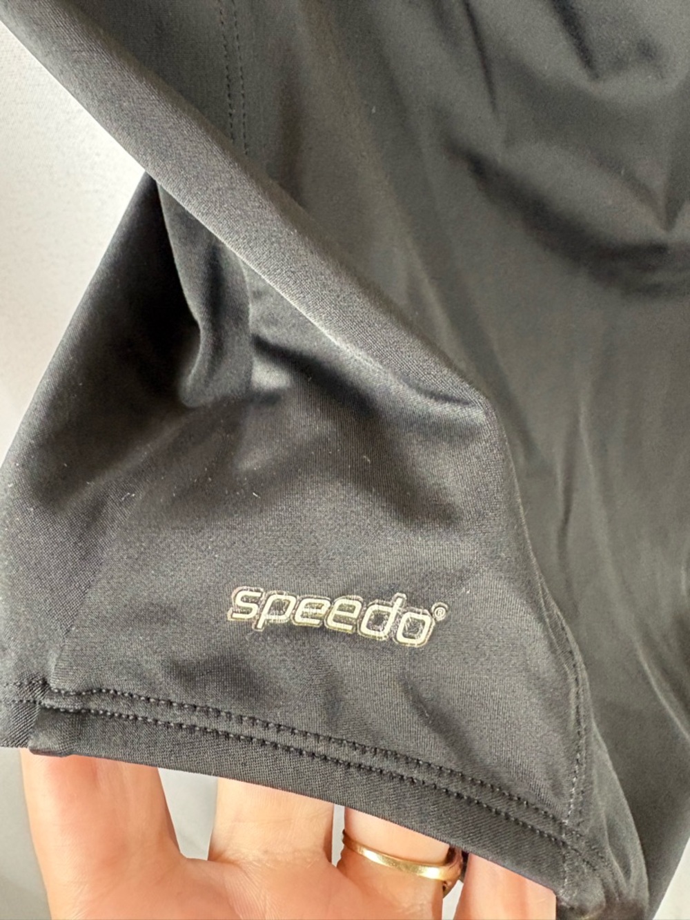 Speedo Black One-Piece Swimsuit Size 14 GUC - Picture 3 of 5